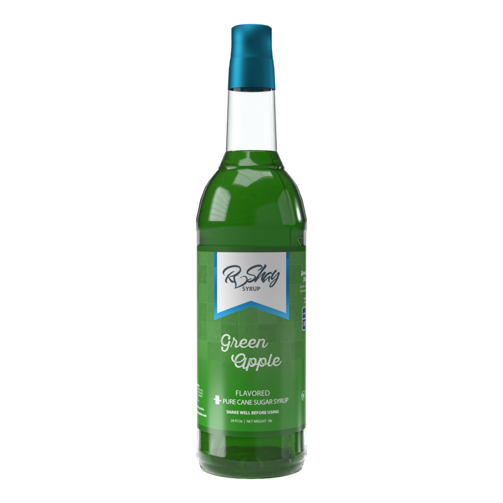 Green Apple Flavor Cane Sugar Syrup (25 oz)